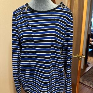 Large Michael Kors striped shirt.
